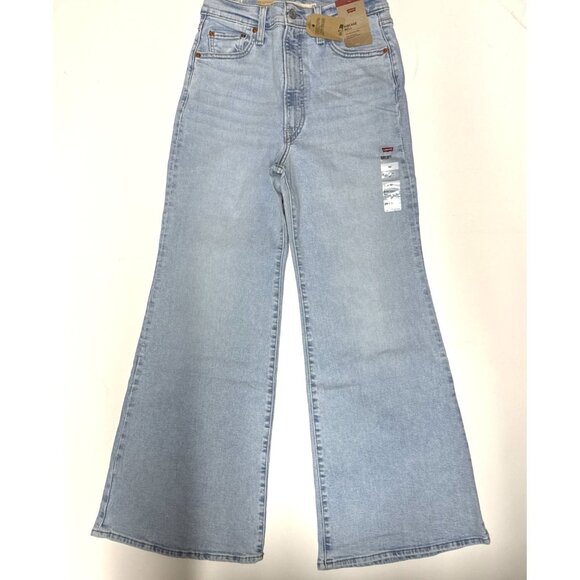 Levi's Women's Ribcage Bell Jeans 29x30 The Bells And Whistles - Blue - Picture 7 of 9